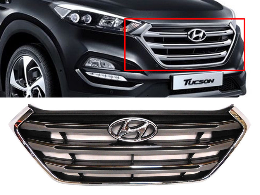 جلو پنجره توسان TL 2016 | گریل رادیاتور هیوندای توسان 2017 | پنجره جلوی توسان 2018 | Hyundai Tucson TL Front Grille